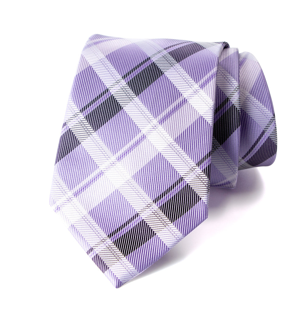 men's lilac lavender purple pink patterned necktie tie