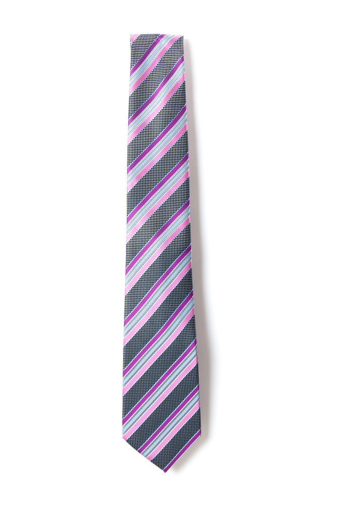 men's fuchsia hot pink patterned necktie tie