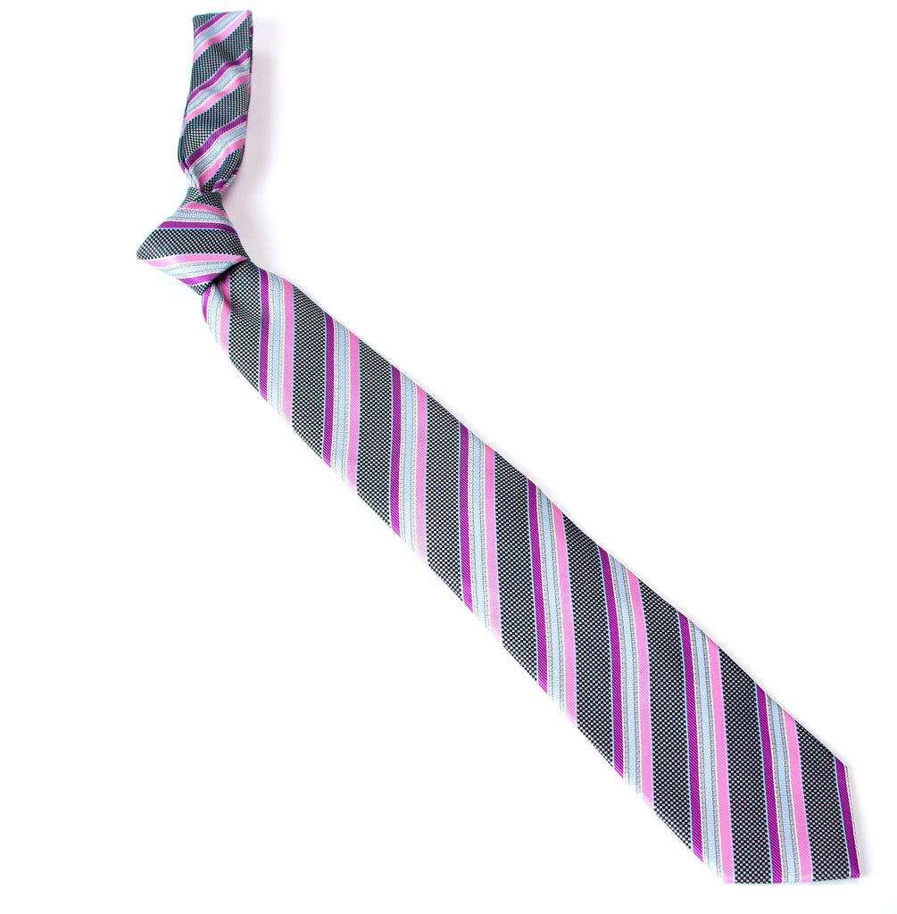 men's fuchsia hot pink patterned necktie tie