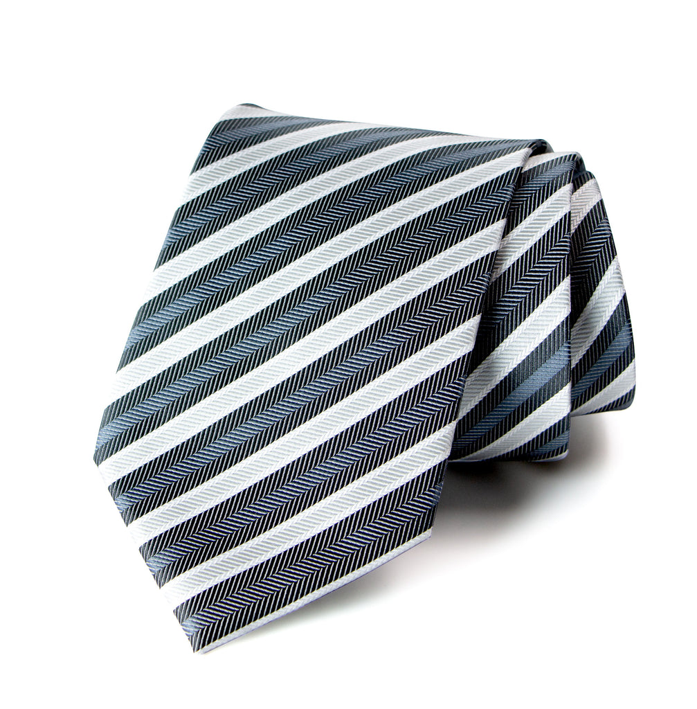 men's grey gray patterned necktie tie
