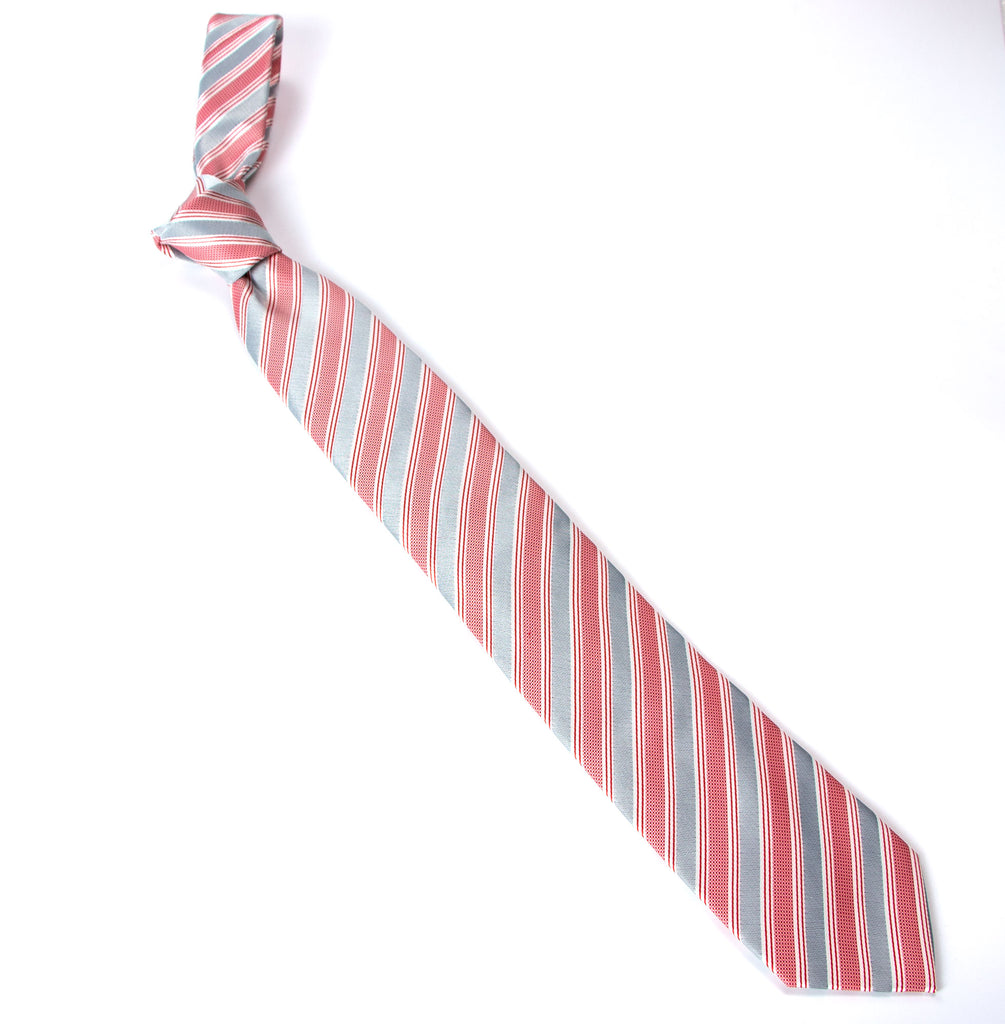 men's light pink baby pink patterned necktie tie