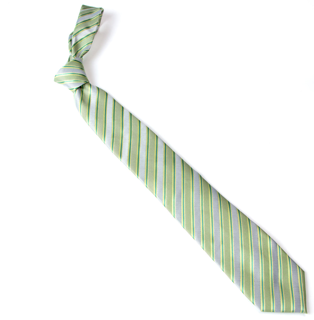 men's pastel green patterned necktie tie