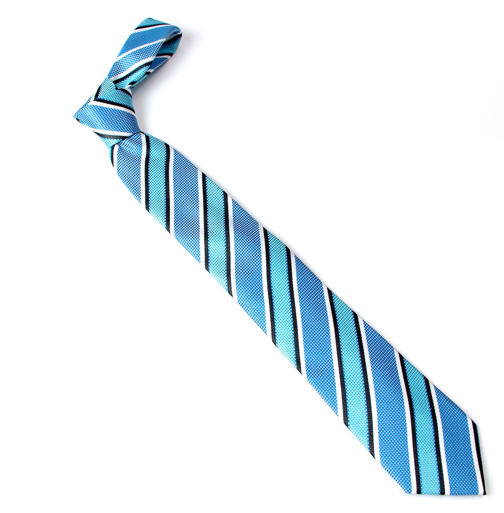 men's turquoise blue green patterned necktie tie