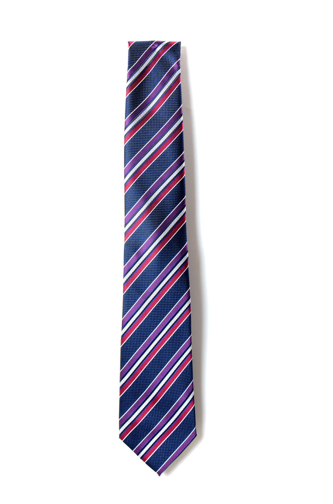 men's navy blue burgundy wine patterned necktie tie