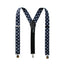 Men's Floral Cotton Suspenders, Stars