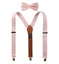 Men's Linen Blend Suspenders and Bow Tie Set