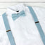 Men's Linen Blend Suspenders and Bow Tie Set