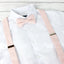 Men's Linen Blend Suspenders and Bow Tie Set