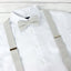 Men's Linen Blend Suspenders and Bow Tie Set