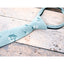 Boys' Cotton Floral Skinny Zipper Tie, Blue (Color F14)
