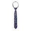 Boys' Cotton Floral Skinny Zipper Tie, Navy (Color F23)