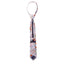 Boys' Cotton Floral Skinny Zipper Tie, Blue/Pink (Color F27)