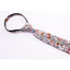 Boys' Cotton Floral Skinny Zipper Tie, Blue/Pink (Color F27)