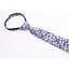 Boys' Cotton Floral Skinny Zipper Tie, Blue/Pink (Color F28)