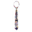 Boys' Cotton Floral Skinny Zipper Tie, Black/Mauve (Color F36)