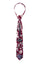 Boys' Burgundy Cotton Blend Dress Shirt and Skinny Floral Necktie (Color F37)