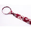 Boys' Cotton Floral Skinny Zipper Tie, Burgundy (Color F37)