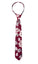 Boys' Burgundy Cotton Blend Dress Shirt and Skinny Floral Necktie (Color F37)