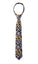 Boys' Black Cotton Blend Dress Shirt and Skinny Floral Cotton Necktie Set (Color F41)
