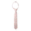 Boys' Cotton Floral Skinny Zipper Tie, Blush Pink (Color F60)