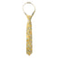Boys' Cotton Floral Skinny Zipper Tie, Yellow (Color F61)