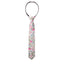 Boys' Cotton Floral Skinny Zipper Tie, Blue Pink (Color F64)