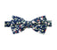 Boys' Cotton Floral Bow Tie, Navy (Color F21)
