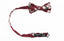 Boys' Floral Cotton Suspenders and Bow Tie Set, Burgundy (Color F37)