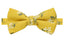 Boys' Cotton Floral Bow Tie, Mustard (Color F40)