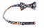 Boys' Floral Cotton Suspenders and Bow Tie Set, Black Mustard (Color F41)
