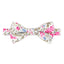 Boys' Cotton Floral Pre-tied Bow Tie, Blue Pink (Color F64)