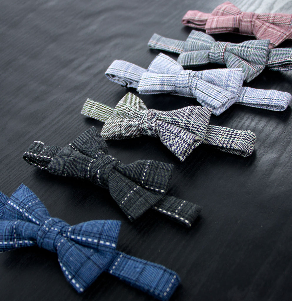 Boys' Glen Plaid Cotton Bow Tie
