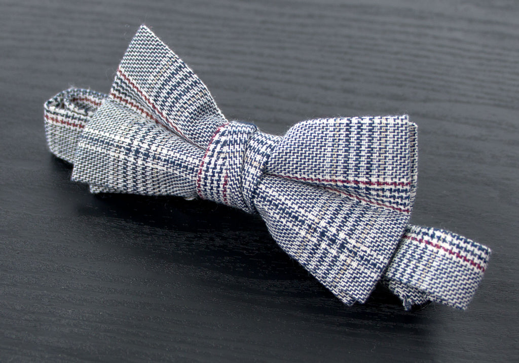 Boys' Glen Plaid Cotton Bow Tie