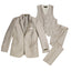 Boys' Tan 3-Piece Slim Fit Suit Set