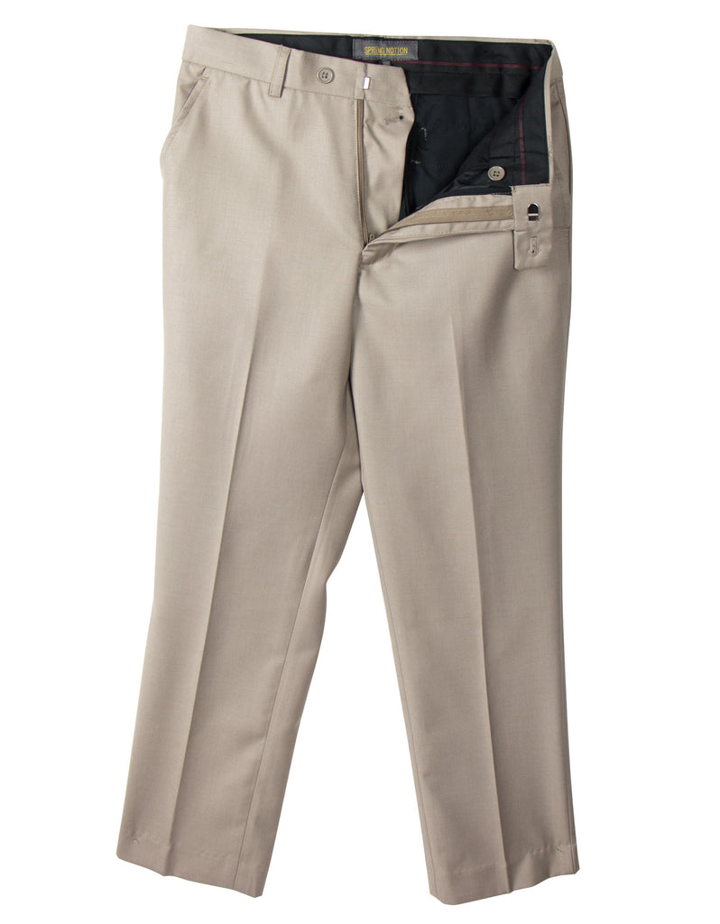 Boys' Tan-B Three Piece Two-Button Suit Set