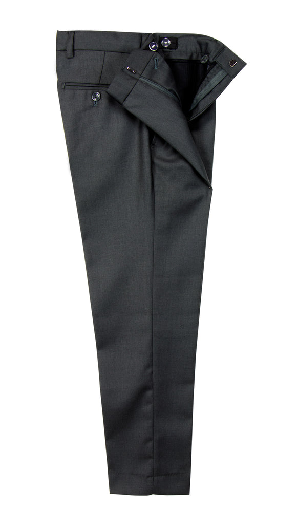 Boys' Graphite Flat Front Dress Pants