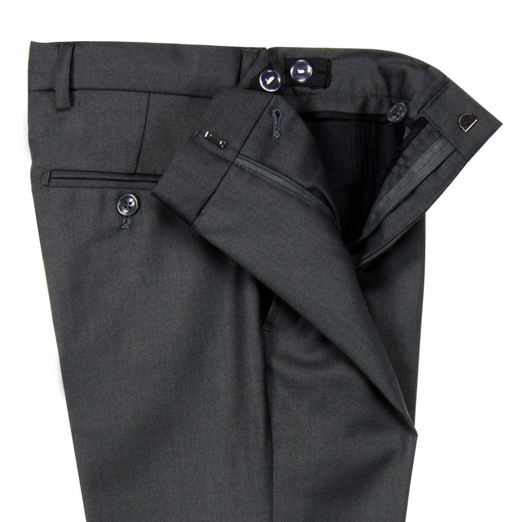 Boys' Graphite Flat Front Dress Pants