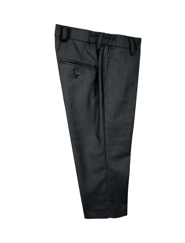 Boys' Graphite Flat Front Dress Pants