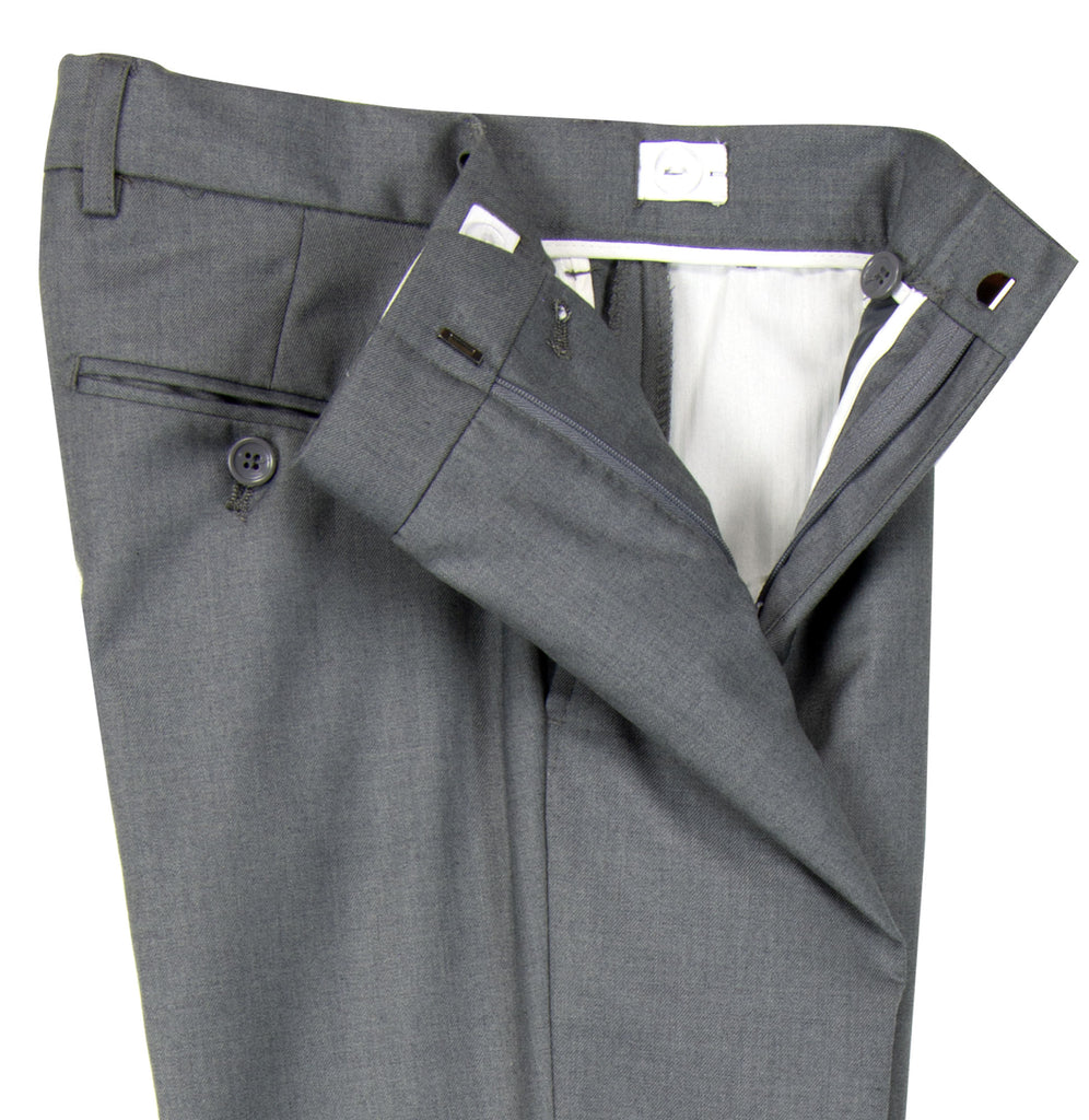 Boys' Grey-C Flat Front Dress Pants