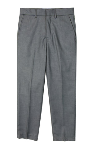 Boys' Grey-C Flat Front Dress Pants