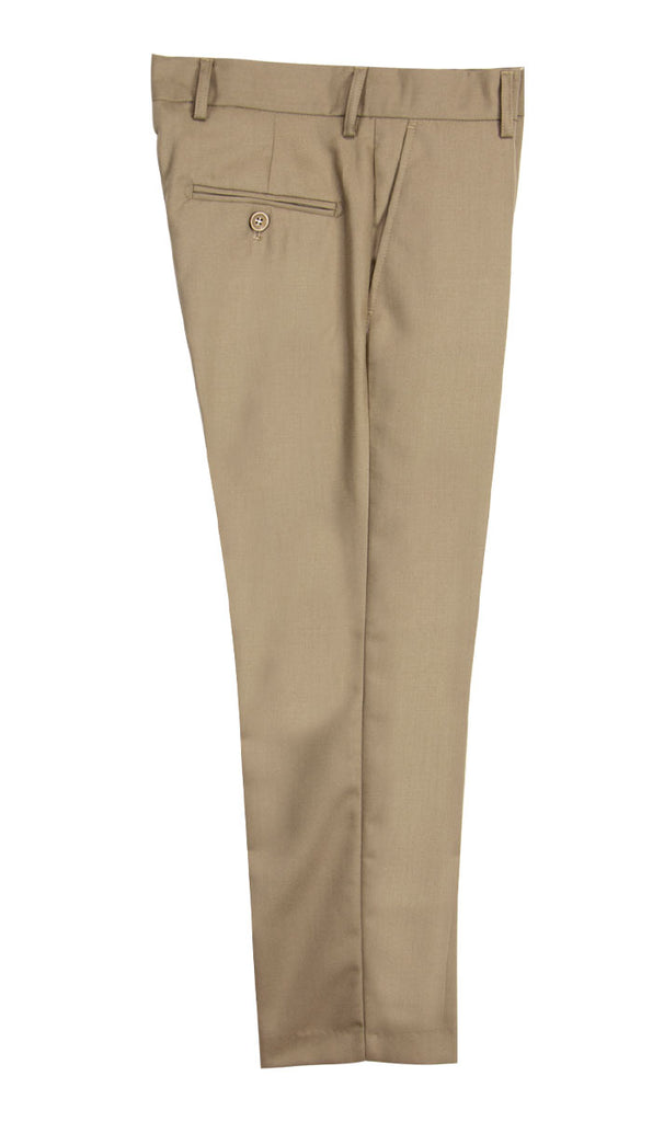 Boys' Khaki-C Flat Front Dress Pants