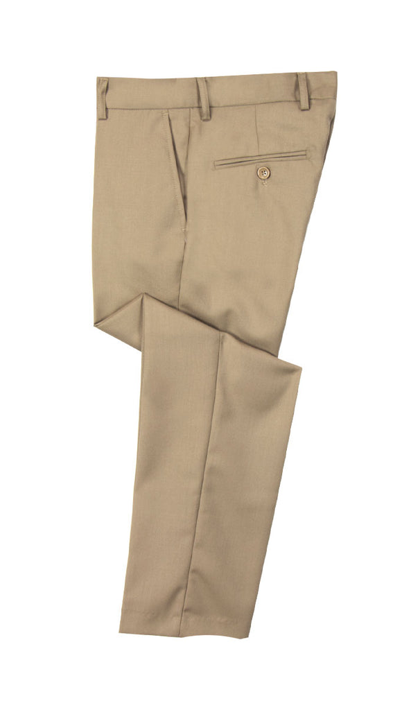 Boys' Khaki-C Flat Front Dress Pants