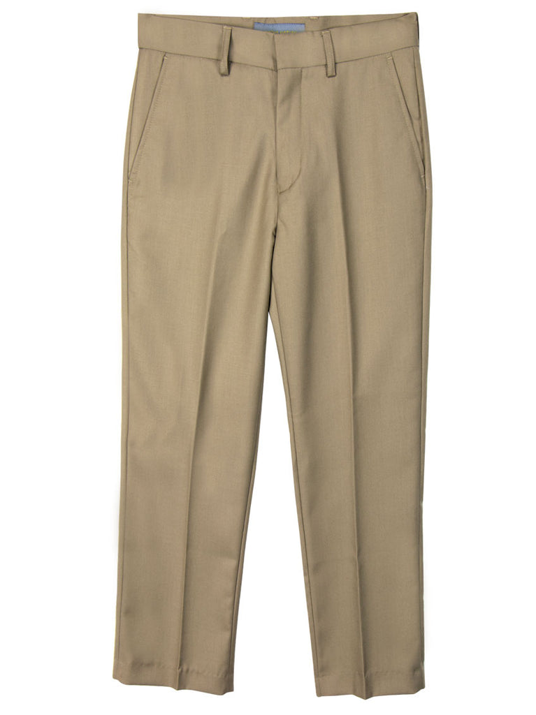 Boys' Khaki-C Flat Front Dress Pants