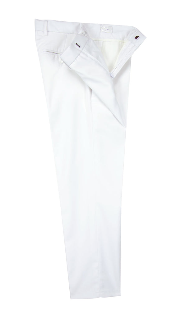 Boys' White-C Flat Front Dress Pants
