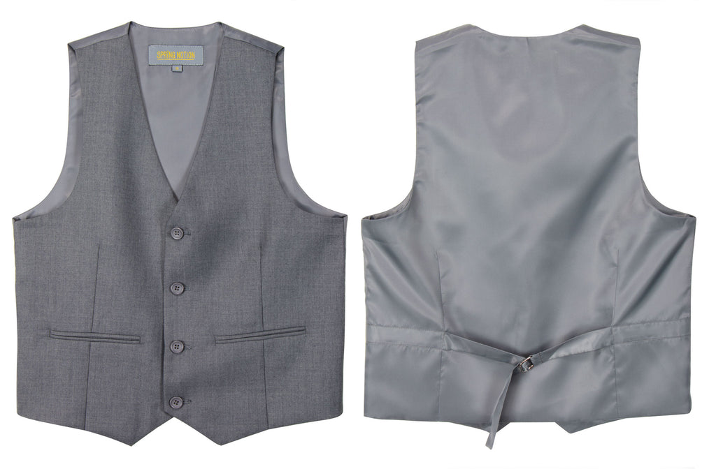Boys' Grey-C 2-Piece Vest Set