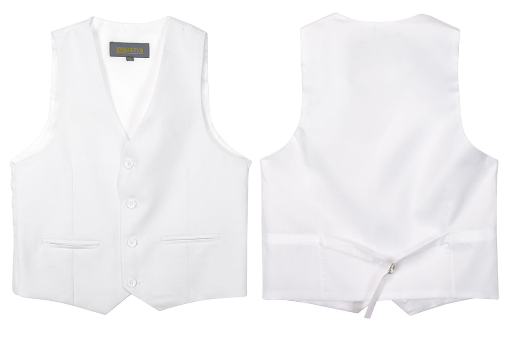 Boys' White-C 2-Piece Vest Set