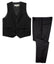 Boys' Black-C 2-Piece Vest Set
