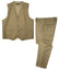Boys' Khaki 2-Piece Vest Set