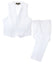 Boys' White 2-Piece Vest Set