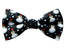 Boys' Printed Christmas Themed Bow Tie, Black Snowman